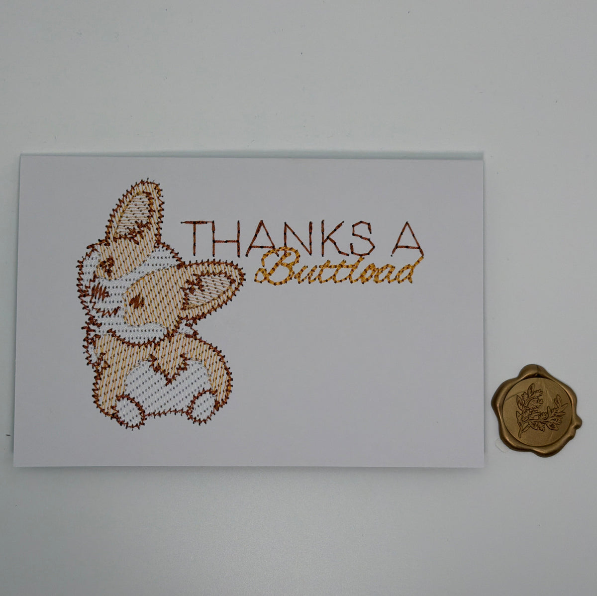 Grateful Corgi Card