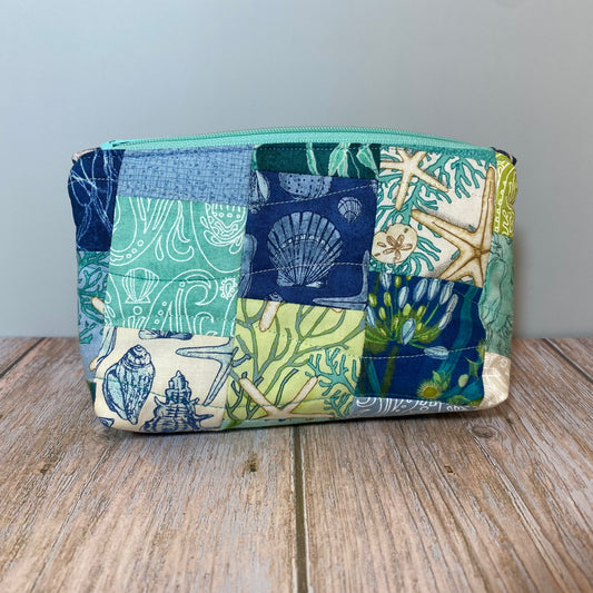 Sea Breeze Quilted Clutch