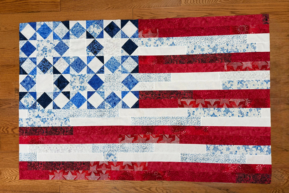 Currently Stitching: Batik Flag