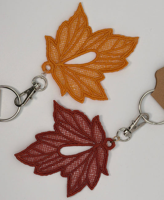 Lace Maple Leaf Bag Charms