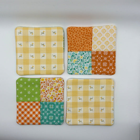 Sunshine Quilted Coasters Four Pack