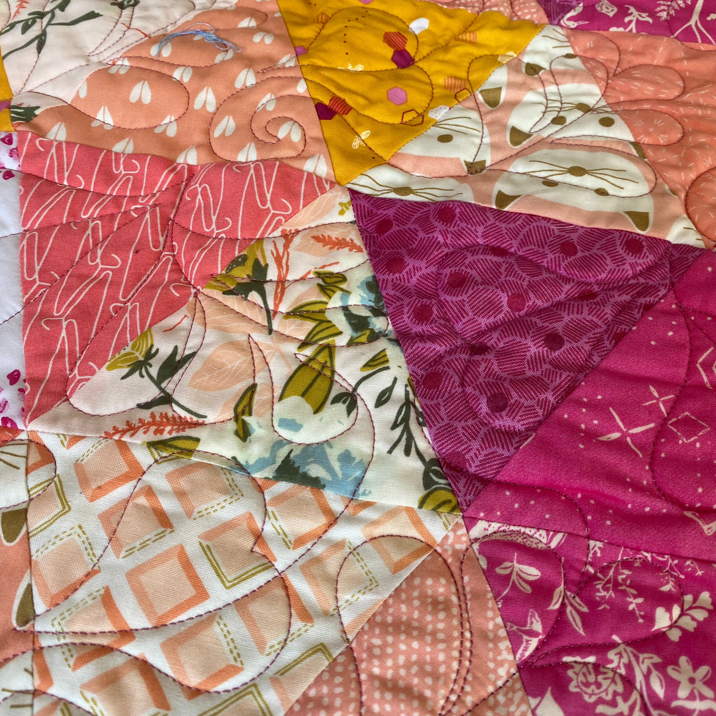 Triangle Garden Crib Quilt