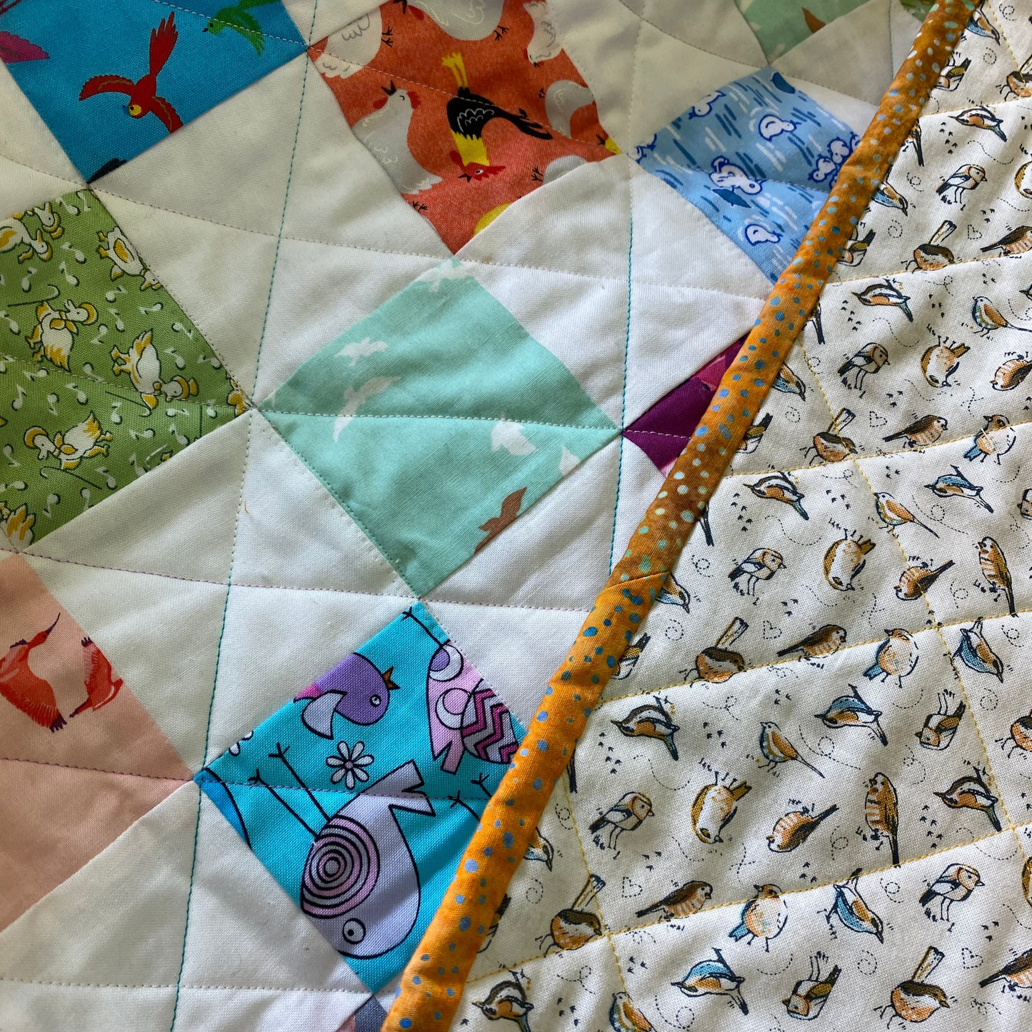 Baby Birdies Baby Quilt